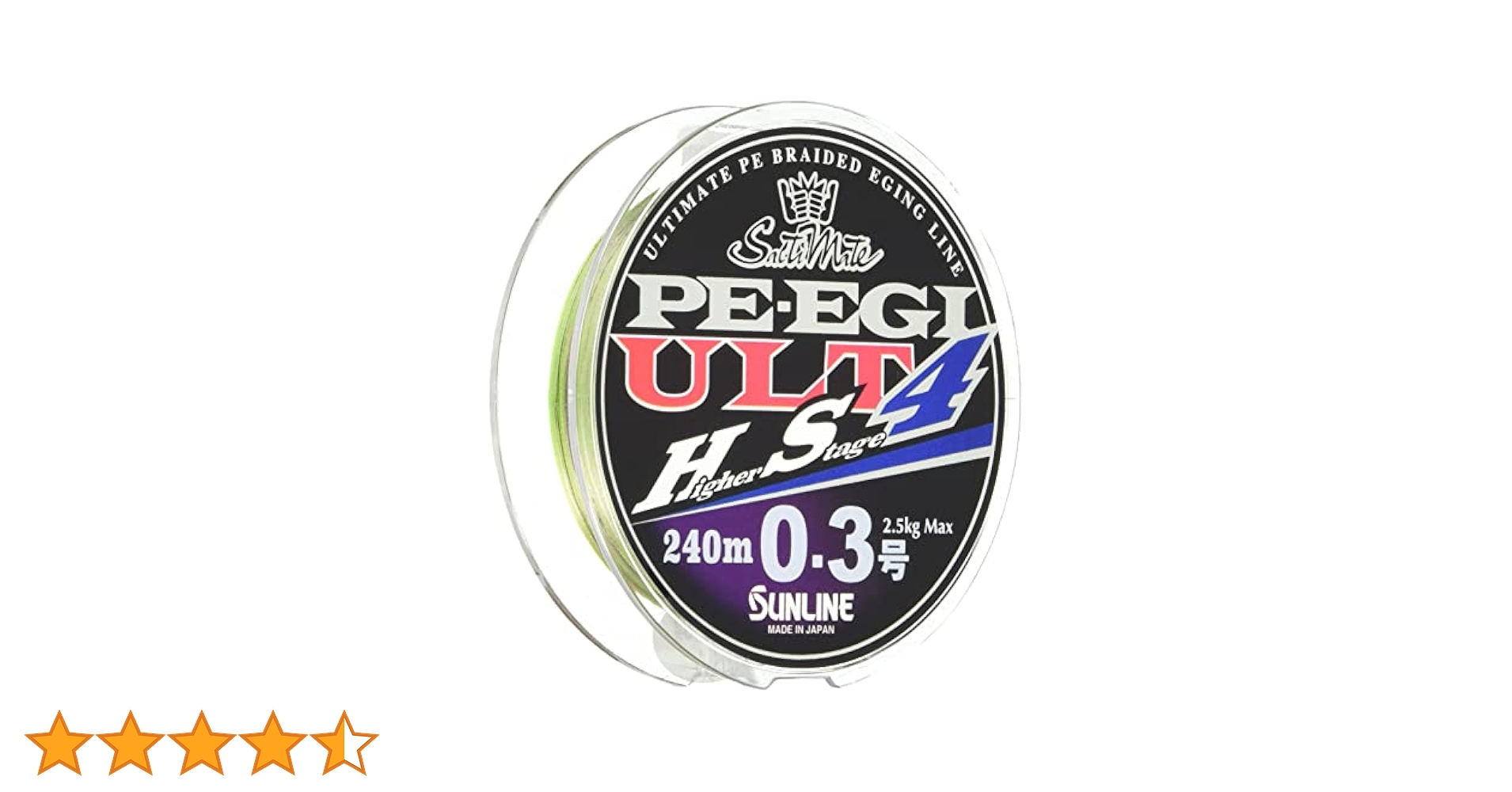 サンライン　PE EGI ULT HS8 180m #0.5 ソルティメイト サンライン PE EGI ULT HS4 180m 0.6号 : 矢田屋